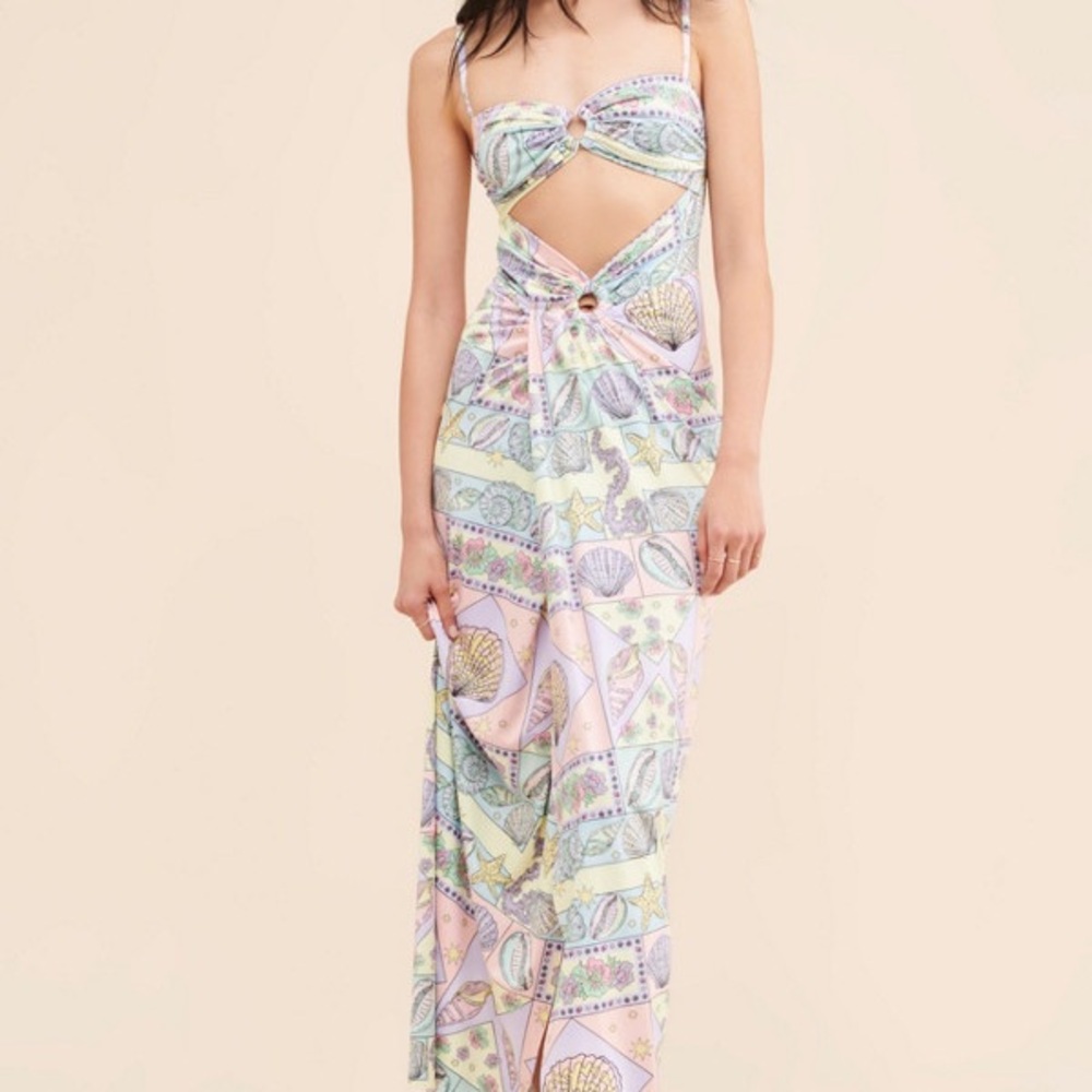 Zoe Cutout Dress- Oceanus